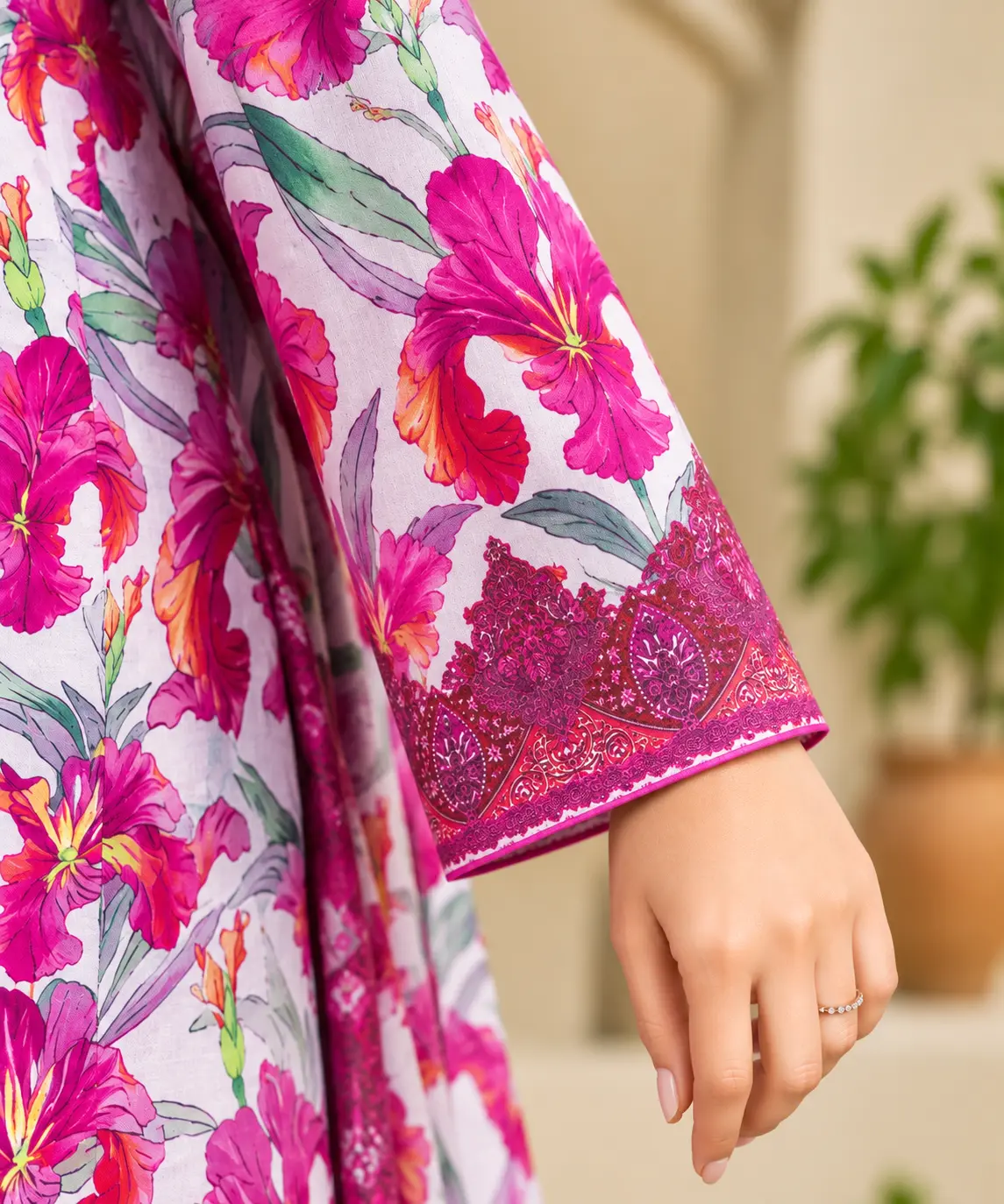 Premium Pink Blossom | Unstitched 3-Piece - view 3