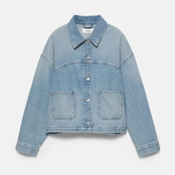Boxy denim overshirt
