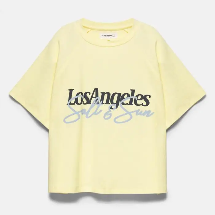 Los Angeles hibiscus floral T-shirt